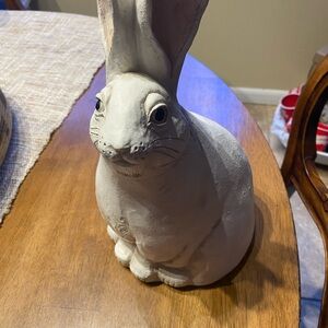 Stone Bunny Inc. FAT BUNNY. Signed Telle M Stern dated 2009. 12.5” tall